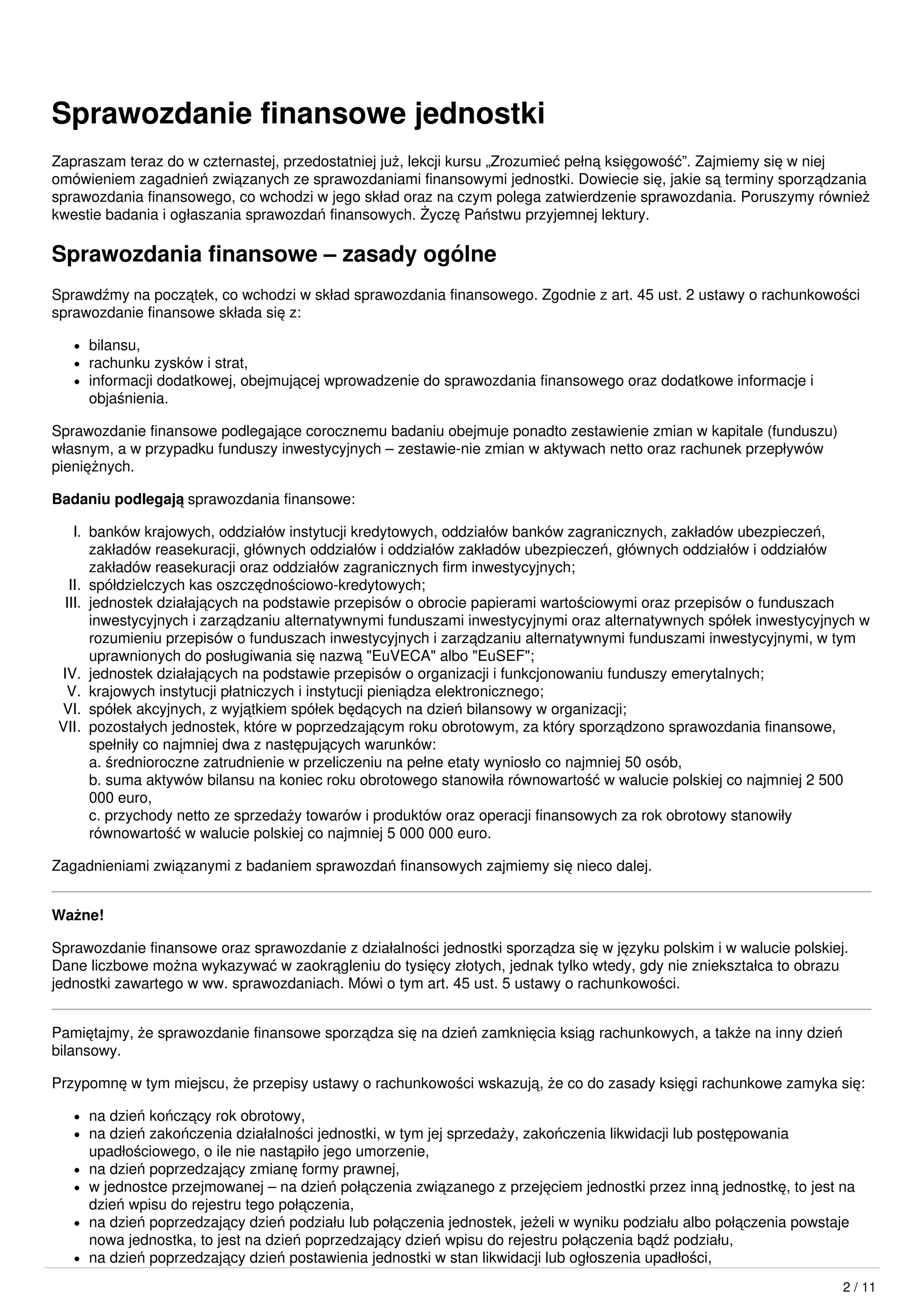 14 sprawozdanie finansowe | PDF