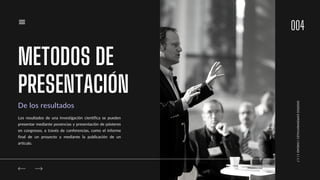 Presentación de los resultados de un proyecto experimental | PDF