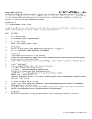 Hg Ada Shower Overview (Reduced) | PDF