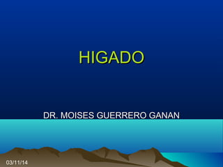 HIGADOHIGADO
DR. MOISES GUERRERO GANANDR. MOISES GUERRERO GANAN
03/11/14
 