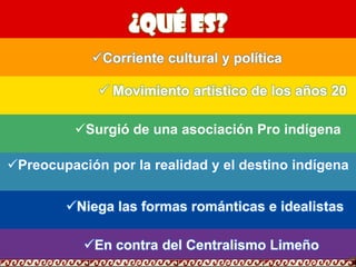 ¿Qué es?Corriente cultural y política