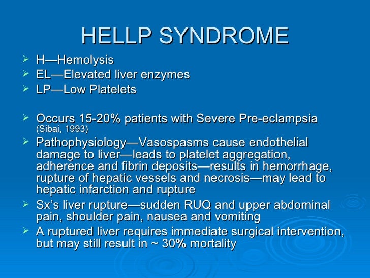 Dic hellp syndrome image