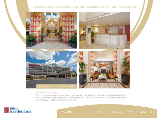 Hilton Garden Inn Detroit Southfield Hotel Ebrochure