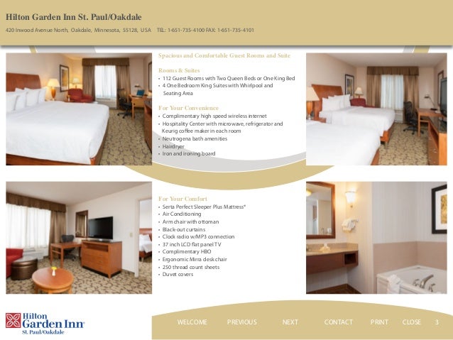 Hilton Garden Inn St Paul Oakdale Mn Hotel Ebrochure Video