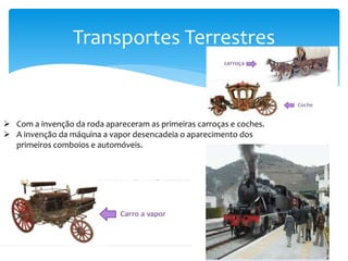 Evolução dos transportes | PPTX