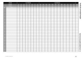 © RUMOS 5, Edições ASA
25
GRUPOS I (52 PONTOS) II (48 PONTOS)
Questões 1 2 3 4 5 6 7 8 9.1 9.2 9.3 9.4 9.5 9.6 9.7 9.8 10 11 12 13 Total
Cotações 8 (1) 9 (3) 4 (1) 6 5 6 5 9 (1) 3 3 3 3 3 3 3 3 6 (2) 6 (1) 6 (2) 6 (1) 100
N.o Aluno
1
2
3
4
5
6
7
8
9
10
11
12
13
14
15
16
17
18
19
20
21
22
23
24
25
26
27
28
29
Grelha
de
correção/cotação
TESTE
DE
AVALIAÇÃO
SUMATIVA
N.
o
3
 