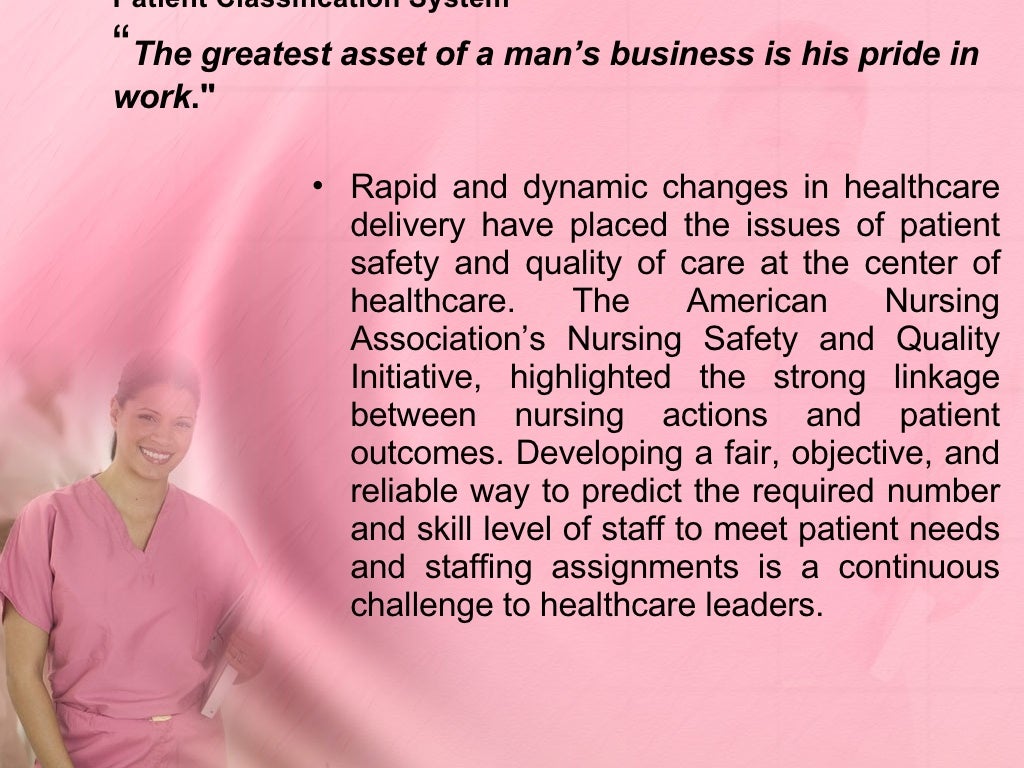 system approach in nursing service