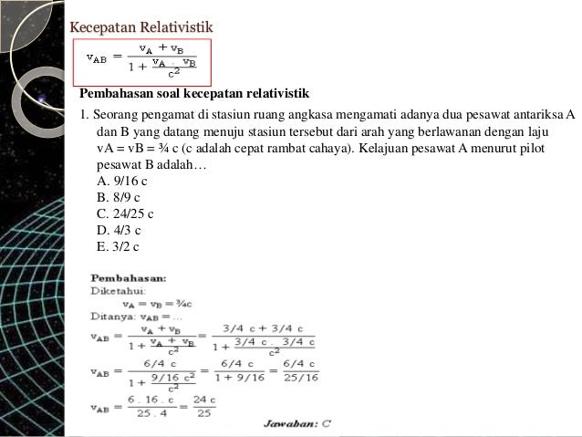 Soal Essay Relativitas Lakaran