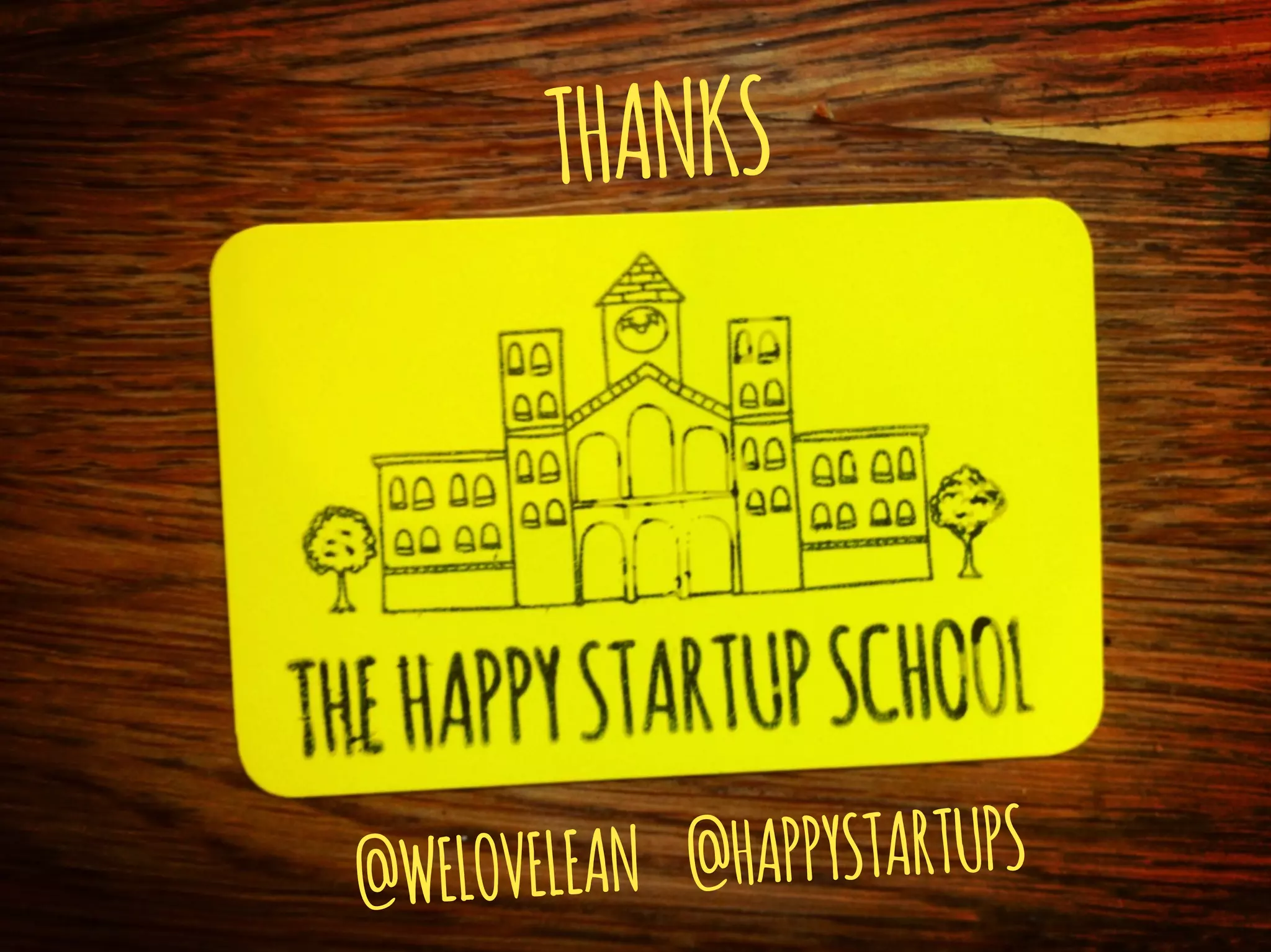 @WELOVELEAN @HAPPYSTARTUPS
THANKS
 