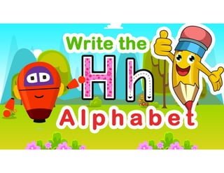 How To Write Letter H| How To Write Capital Letter H |KidsLearnTv