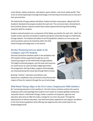 Hold Hands Chicago Executive Summary