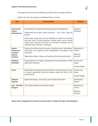 Project Team Structure | PDF