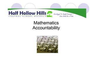 Mathematics Accountability 