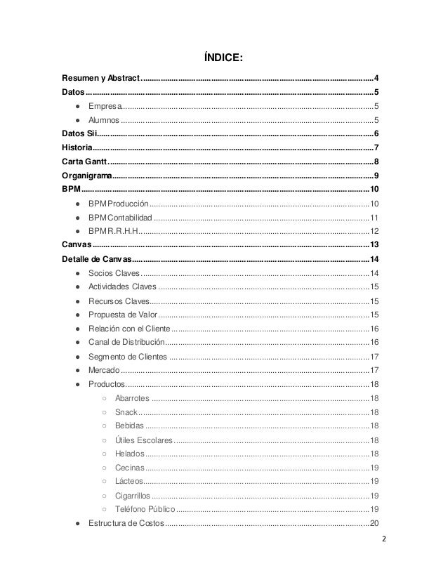 Informe final empresa