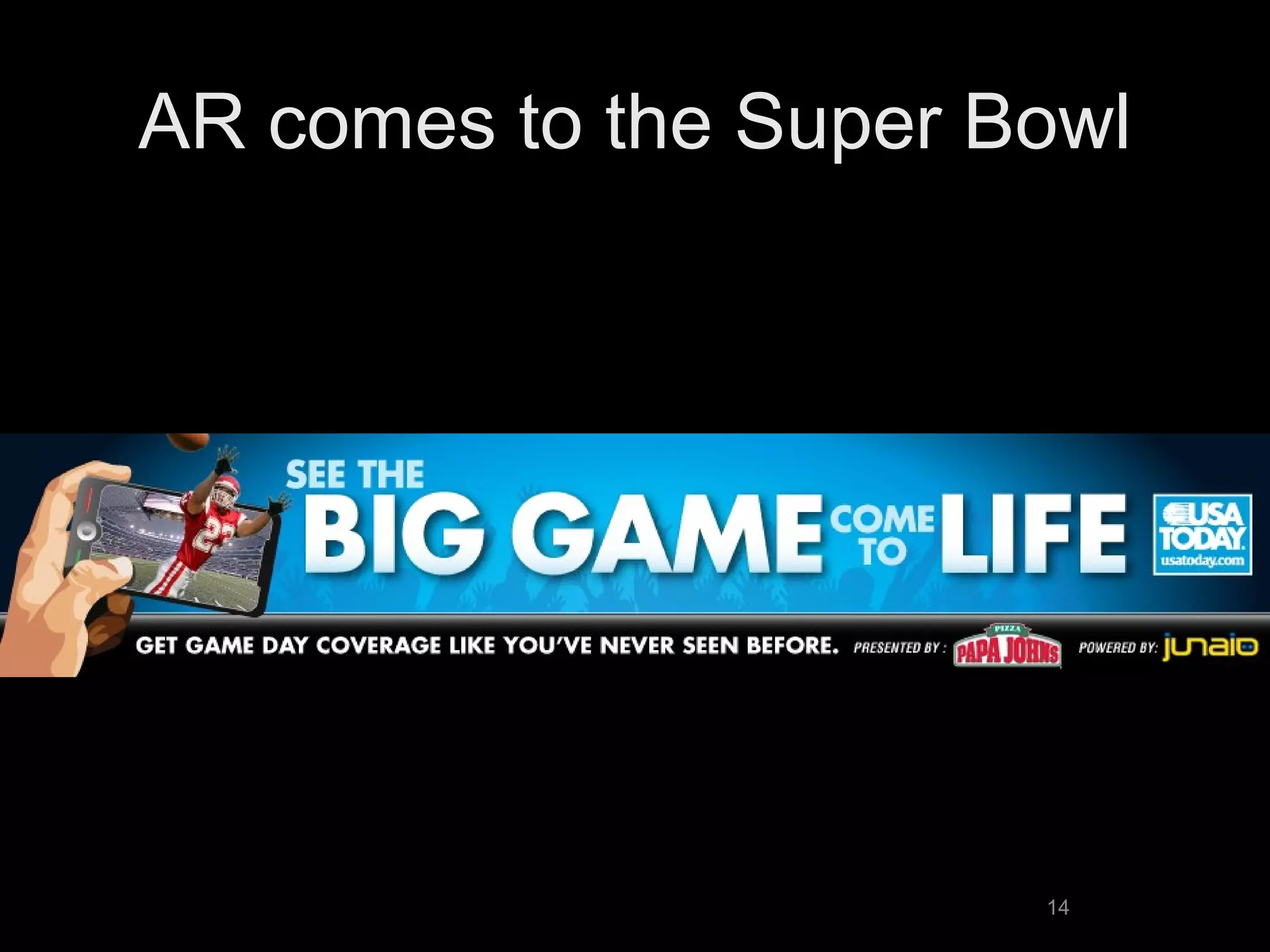 AR comes to the Super Bowl 