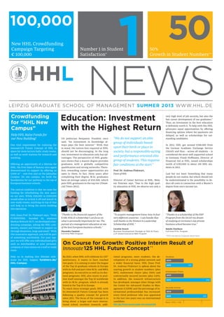 My publications: HHL news 2013