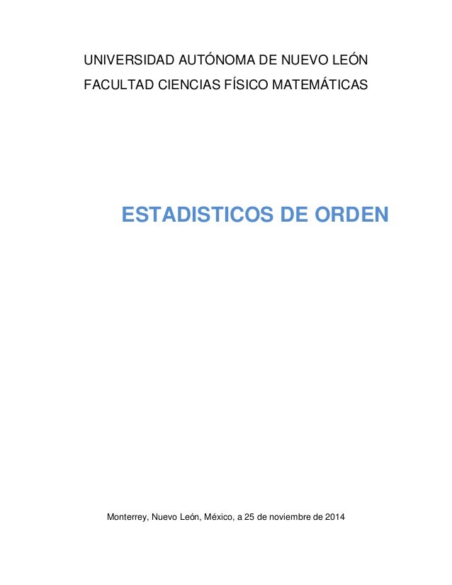 Estadísticos de orden