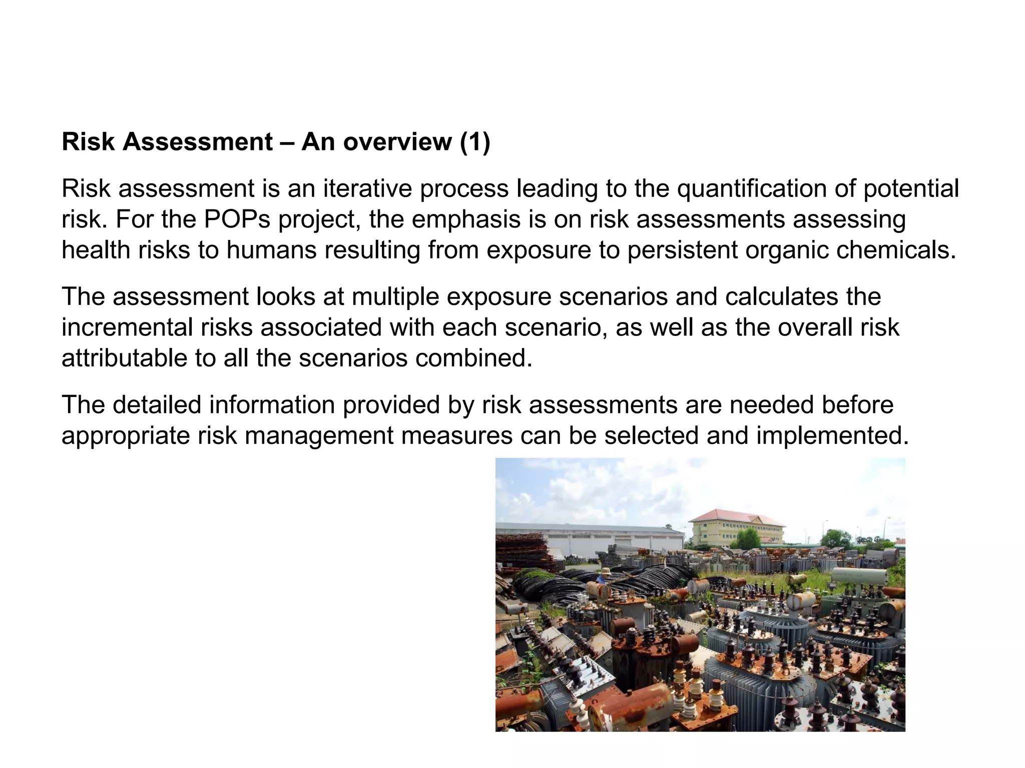 Human Risk Assessment Human Health Risk Assessment Training Module | PPT