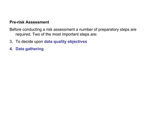 Pre Risk Survey Human Health Risk Assessment Training Module | PPT