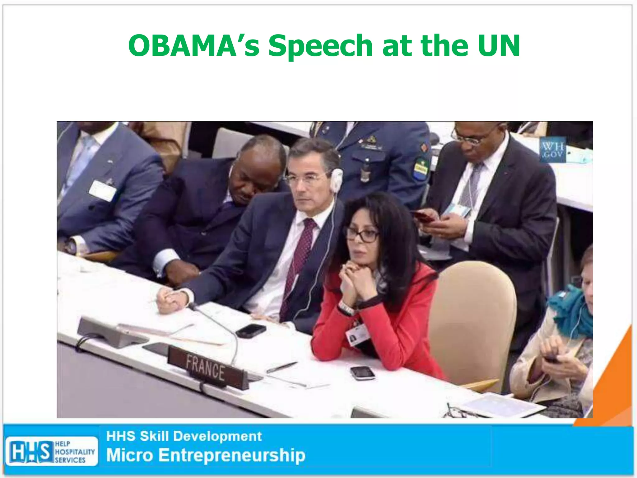 OBAMA’s Speech at the UN
 