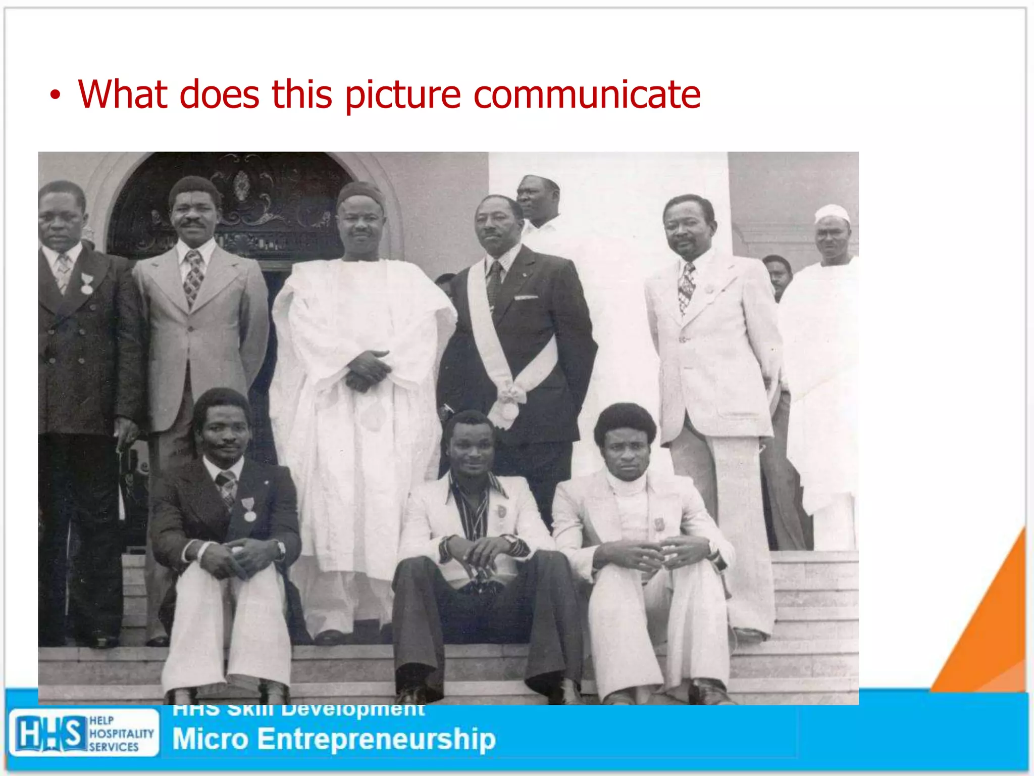 • What does this picture communicate
 