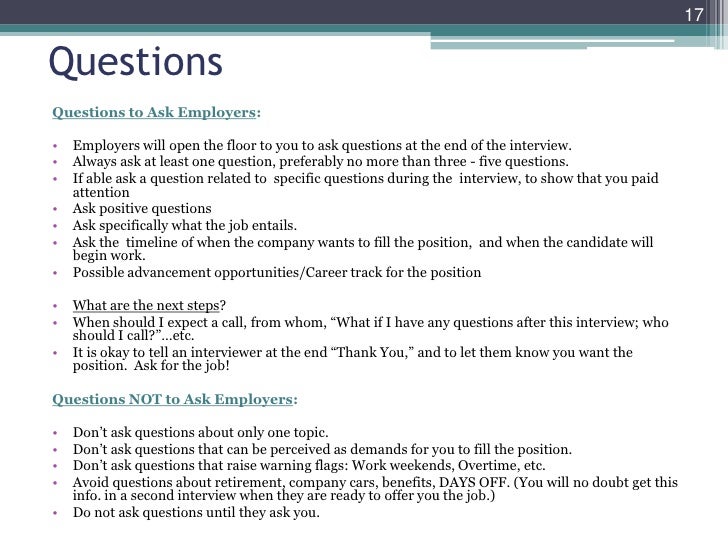 what to ask on an interview