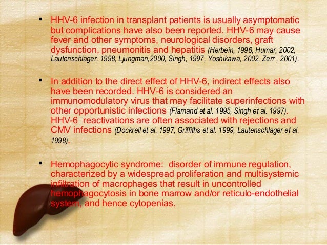 HHV-6 viremia in liver transplant recipients