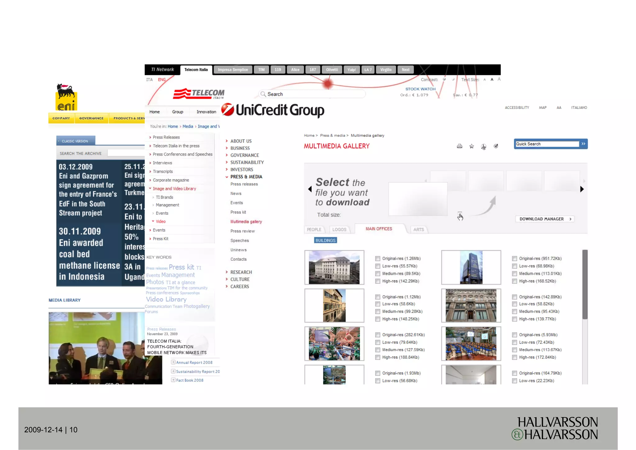 Italy’s Edge
                      y     g


                  Press

2009-12-14 | 10
 