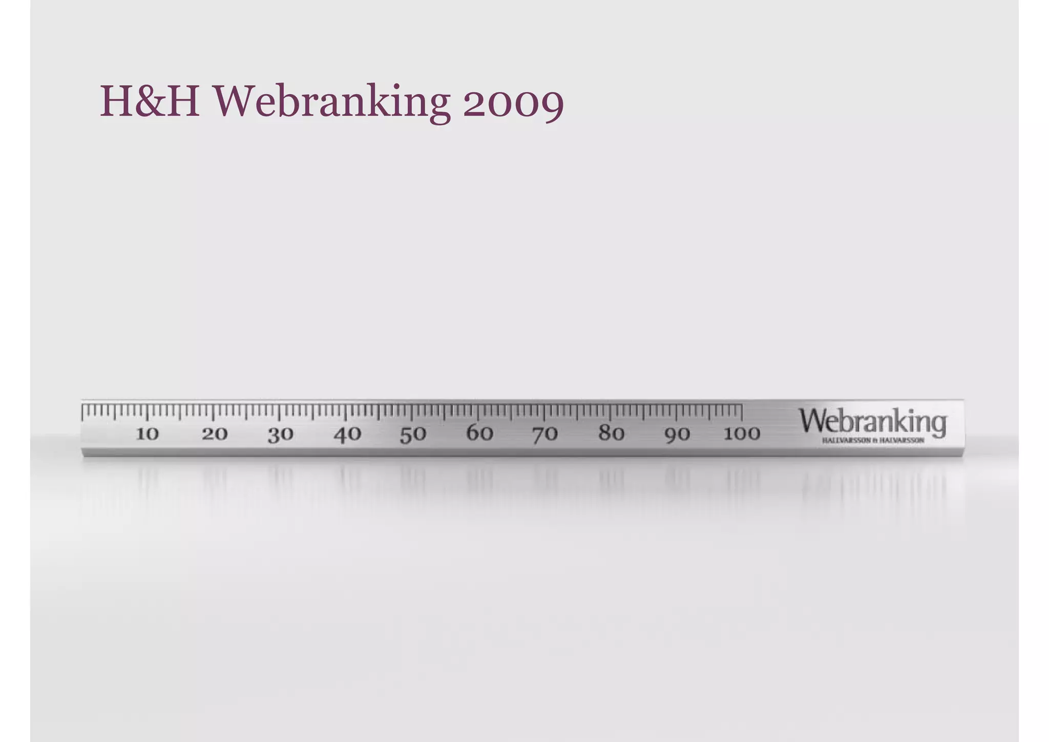 H&H Webranking 2009
 