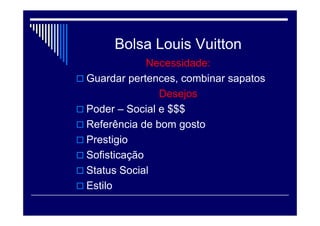 Marca é a personalidade do
produto
Original : R$ 5.000,00
 