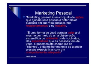 Marketing Pessoal
 