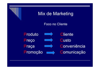 Miopia em Marketing
Eternizar MomentosInformação – Documentação
Comunicação
 
