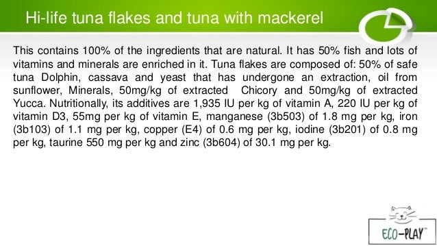 hi life tuna flakes cat food