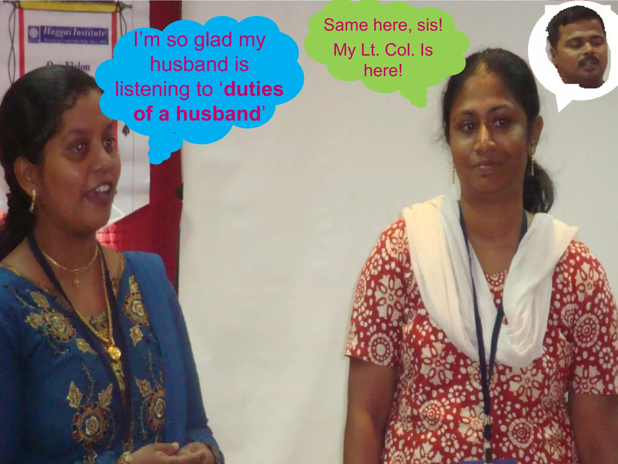 I’m so glad my husband is listening to ‘ duties of a husband ’ Same here, sis! My Lt. Col. Is here! 