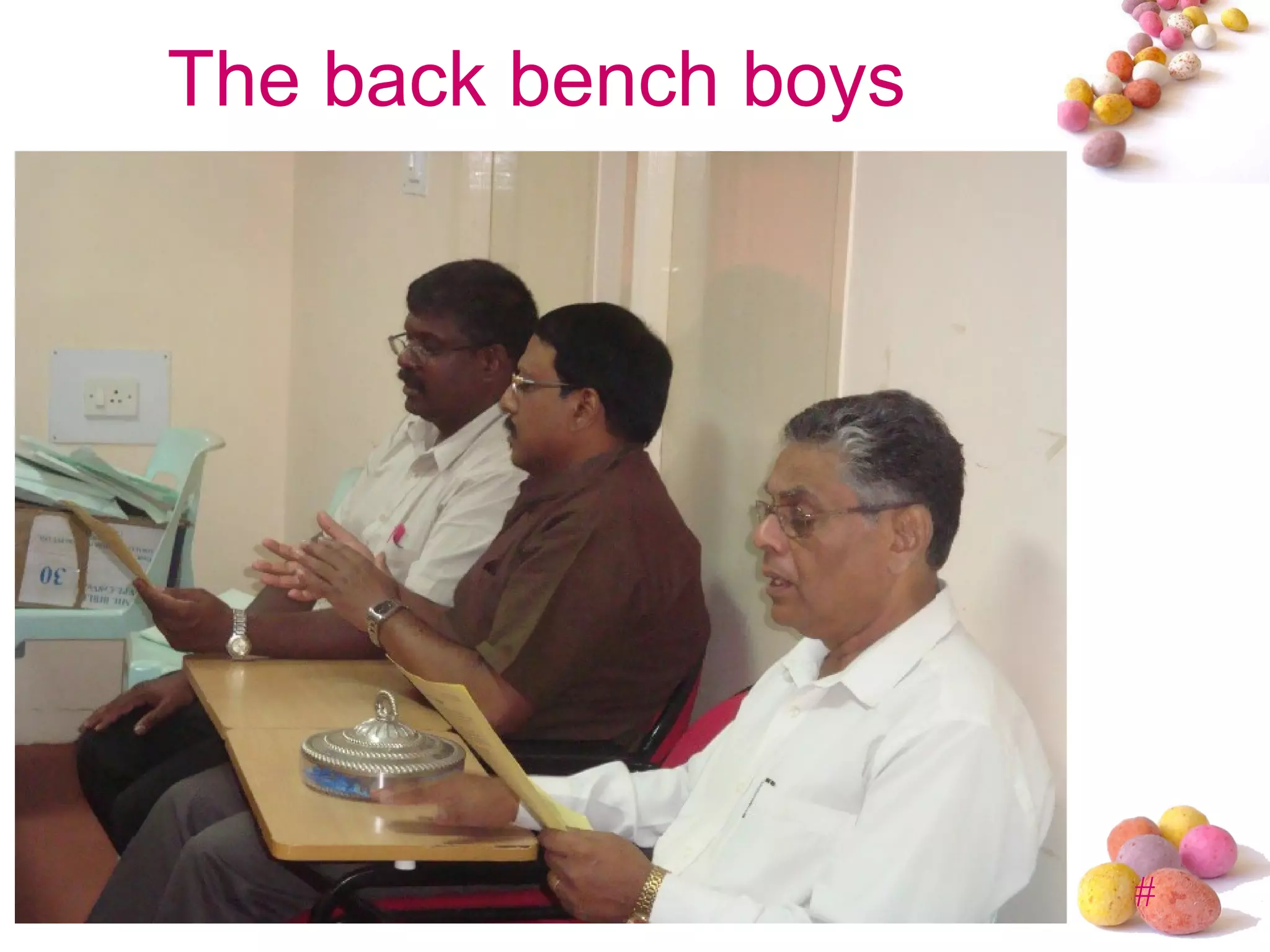 The back bench boys 