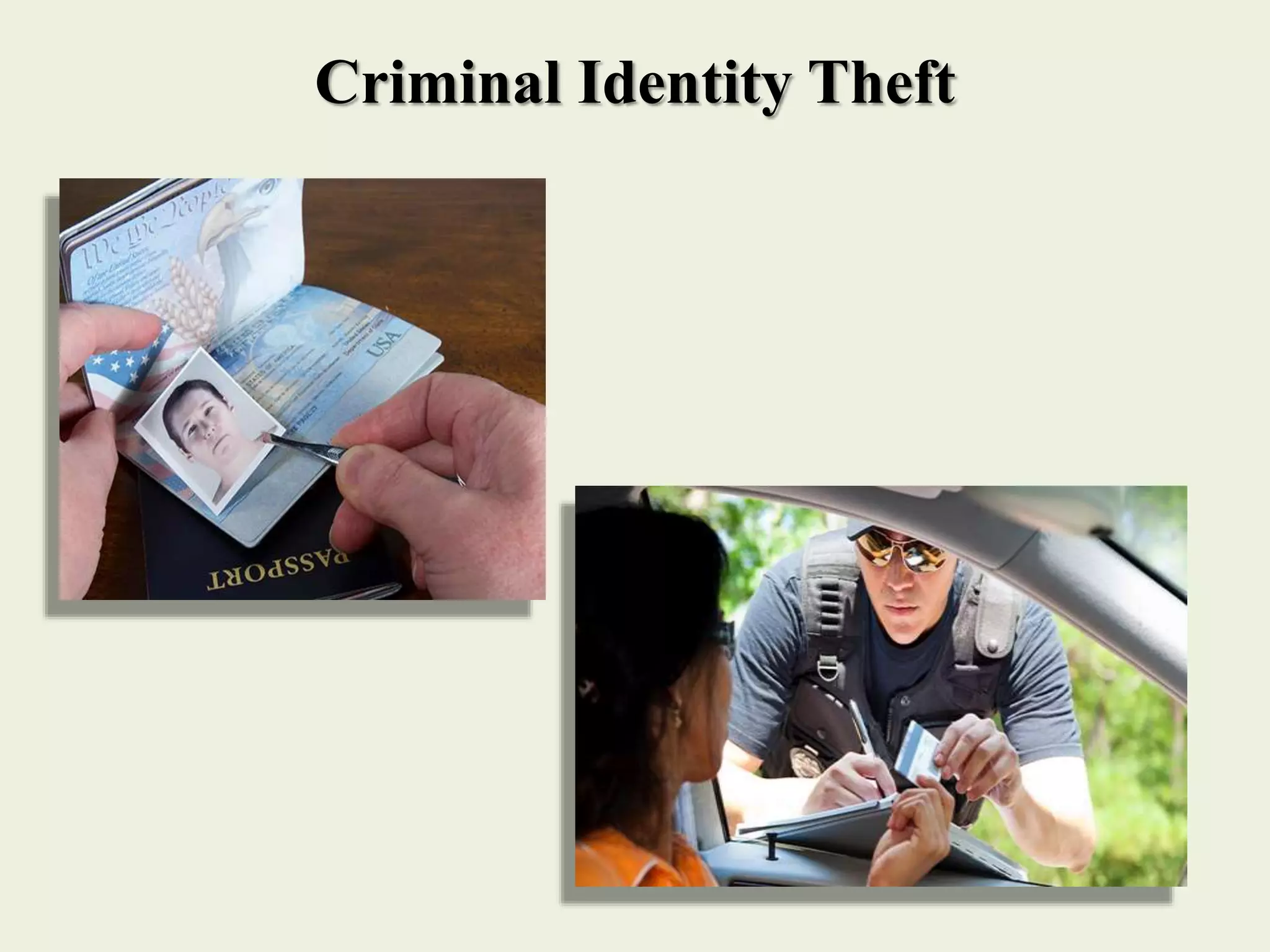 Criminal Identity Theft
 