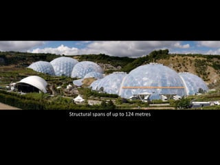 Structural spans of up to 124 metres

 