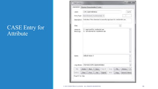 CASE Entry for
Attribute
© 2015 JOHN WILEY & SONS. ALL RIGHTS RESERVED. 16
 