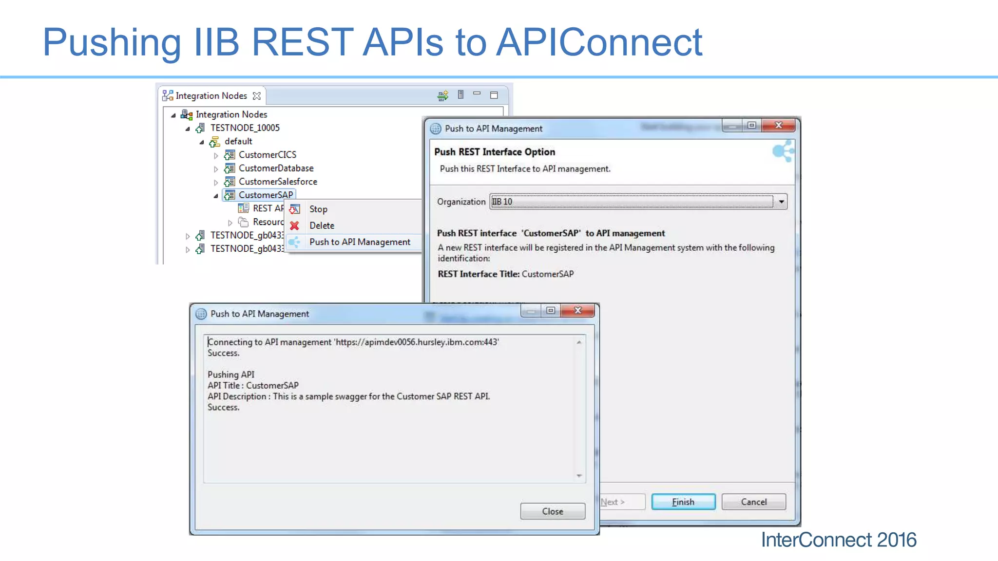 Pushing IIB REST APIs to APIConnect
 