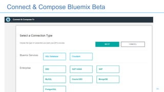 Connect & Compose Bluemix Beta
34
 