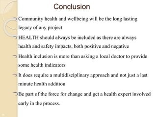 Health impact assessment | PPTX