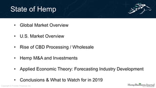 Hemp Market Sizes and Analysis - HIA Presentation