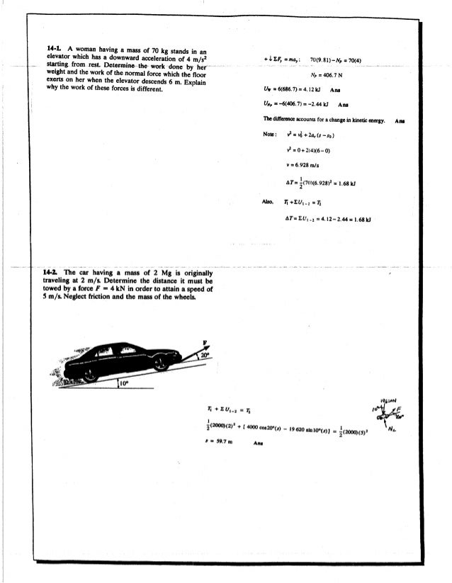 Dynamics Solutions Hibbeler 12th Edition Chapter 14 70+ Pages Summary [1.1mb] - Updated 