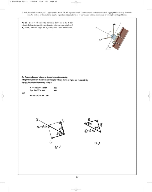 Hibbeler – Engineering Mechanics – Statics 12th Edition Solution Manual ...