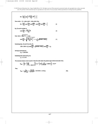 667
© 2010 Pearson Education, Inc., Upper Saddle River, NJ. All rights reserved.This material is protected under all copyright laws as they currently
exist. No portion of this material may be reproduced, in any form or by any means, without permission in writing from the publisher.
7 Solutions 44918 1/27/09 10:40 AM Page 667
 