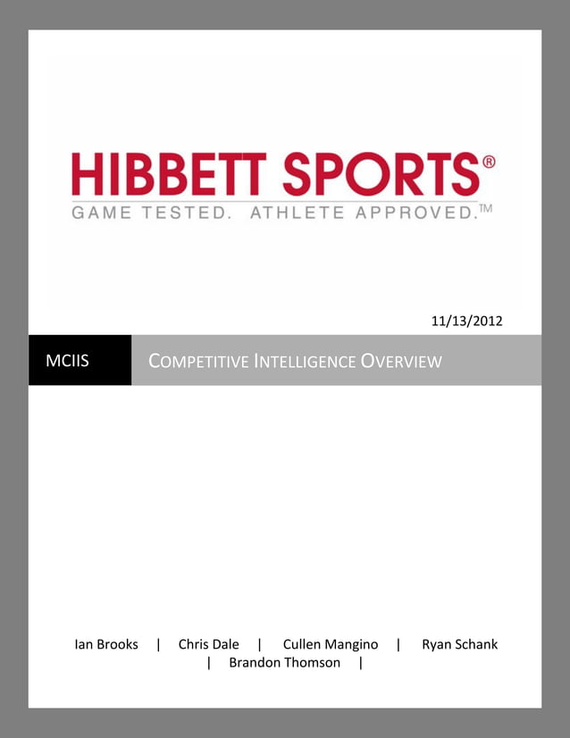 Hibbett Sporting Goods Competitive Overview PDF