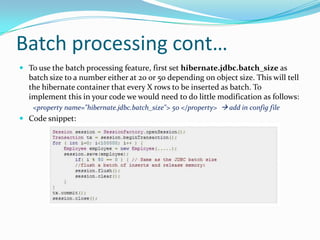 Hibernate jdbc batch size best sale