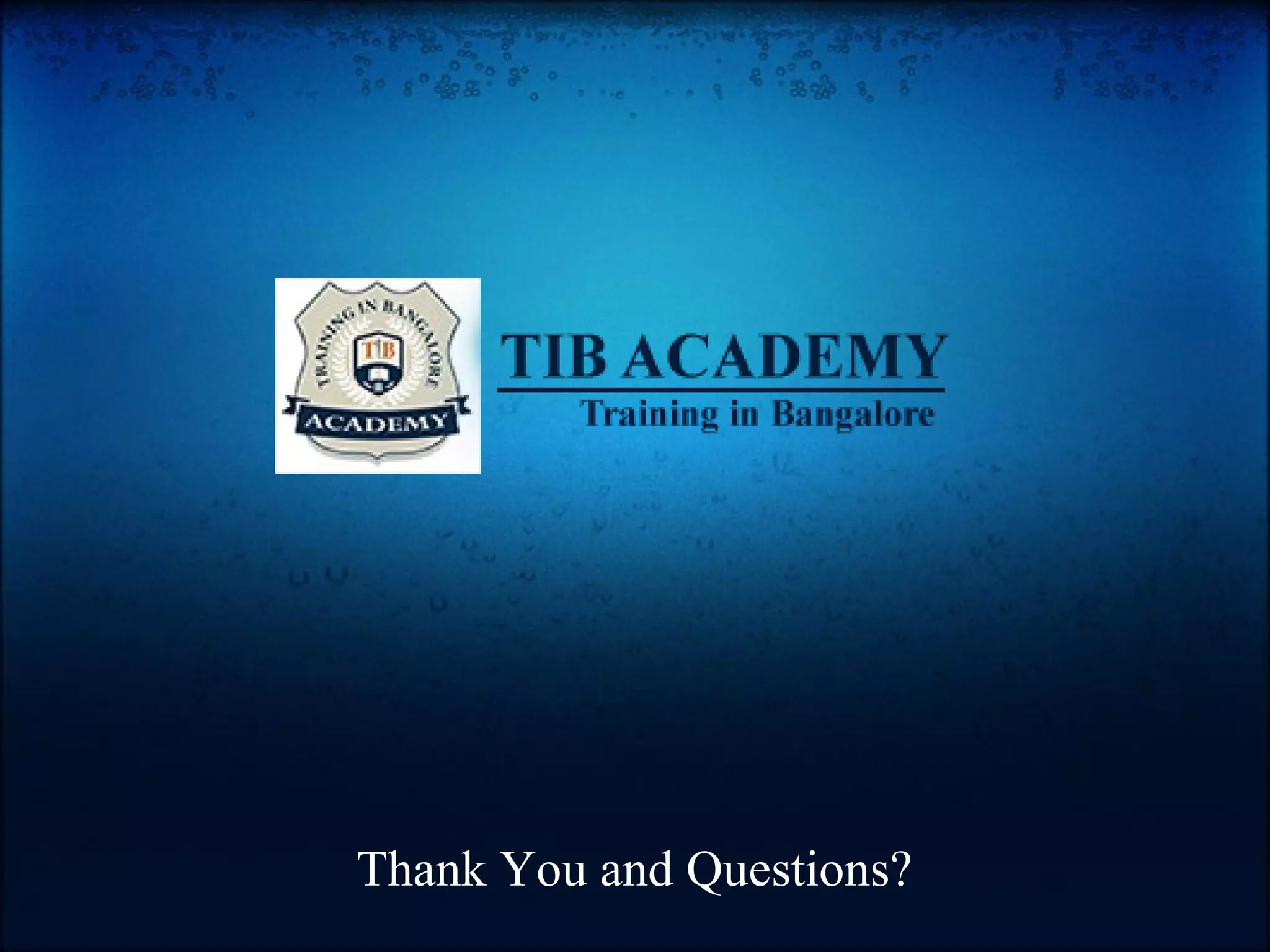 Thank You and Questions? 