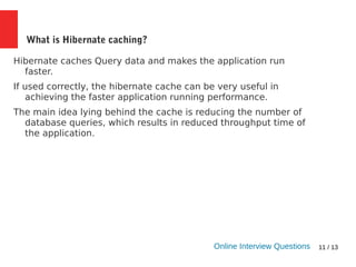 Hibernate Interview Questions | PPT