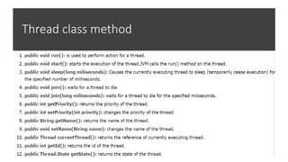 Multithreading in java | PPTX